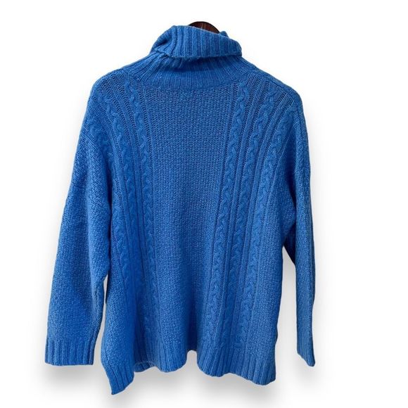 COPY - Aerie blue oversize turtleneck sweater size XS - Picture 2 of 9